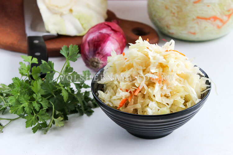 Квашеная капуста с медом