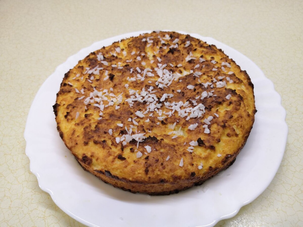 Ароматная запеканка с кокосом: низкокалорийное чудо для десерта