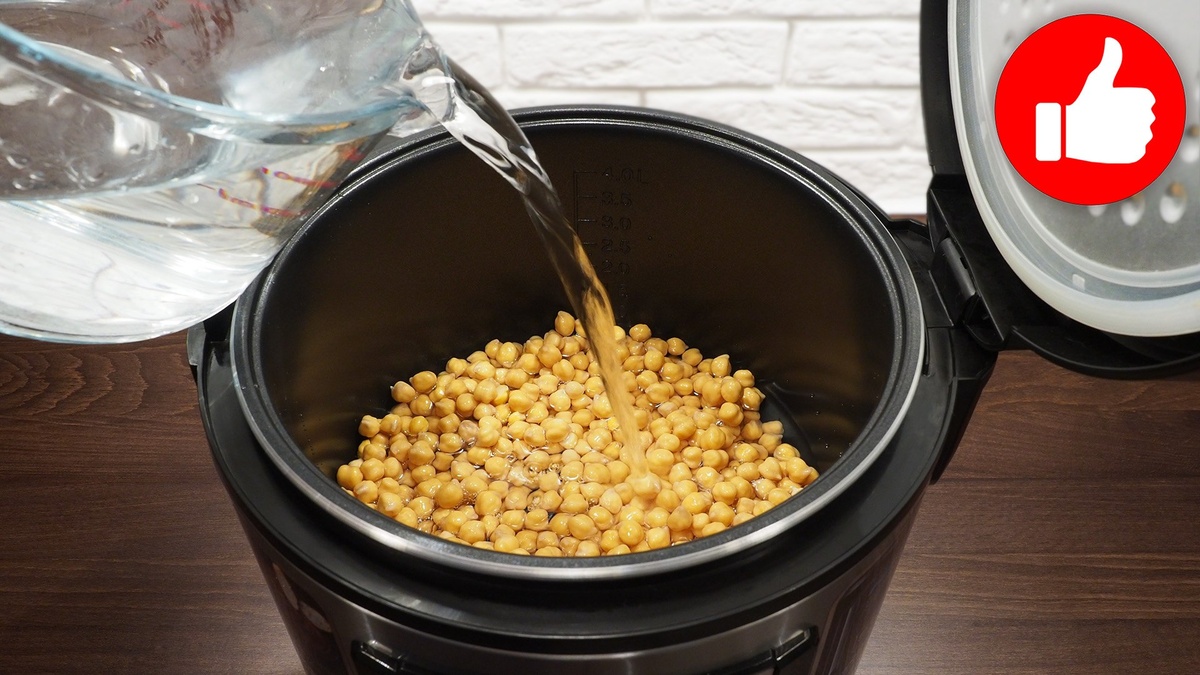 Простой способ приготовления отварного нута в мультиварке
