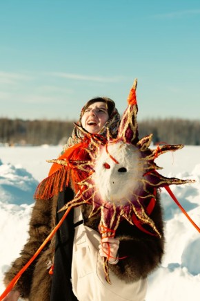 В Никола-Ленивце Масленица засияла огнем и искусством