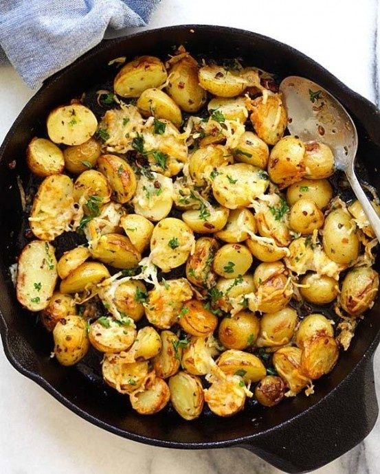 Запеченный картофель с итальянскими травами