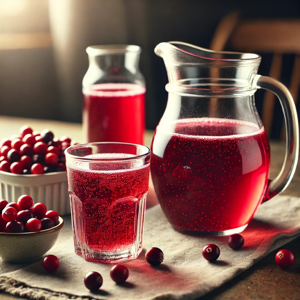 Ароматный морс из клюквы: быстро и просто