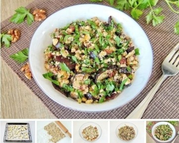 Салат из баклажанов с грецкими орехами: легкий и вкусный рецепт