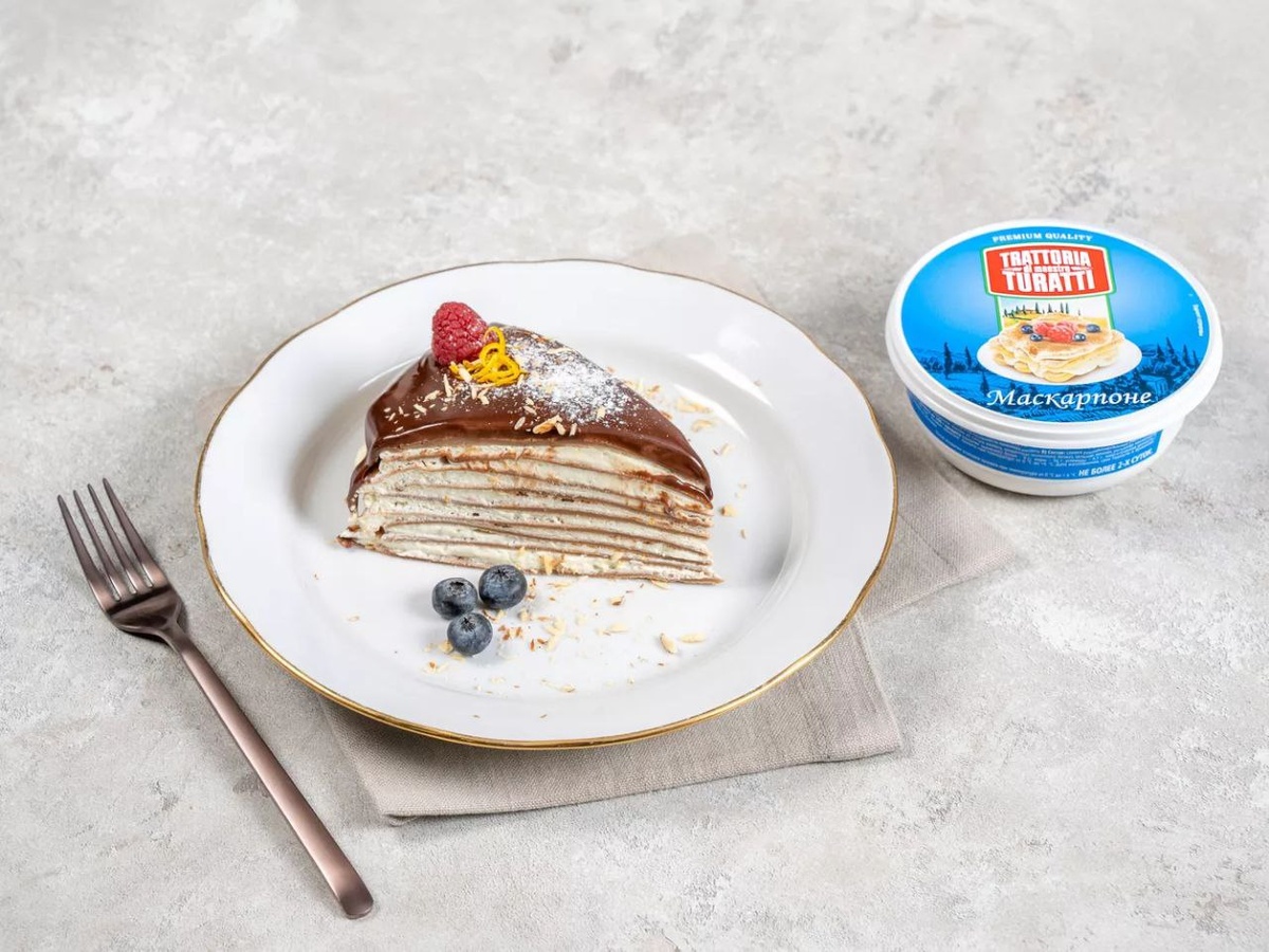 Легкий блинный торт с воздушным апельсиновым кремом