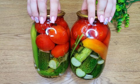 Непревзойдённое ассорти: как закатать огурцы и помидоры без стерилизации