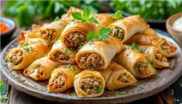 Рулетики из курицы и овощей: идеальная закуска с клюквенным соусом