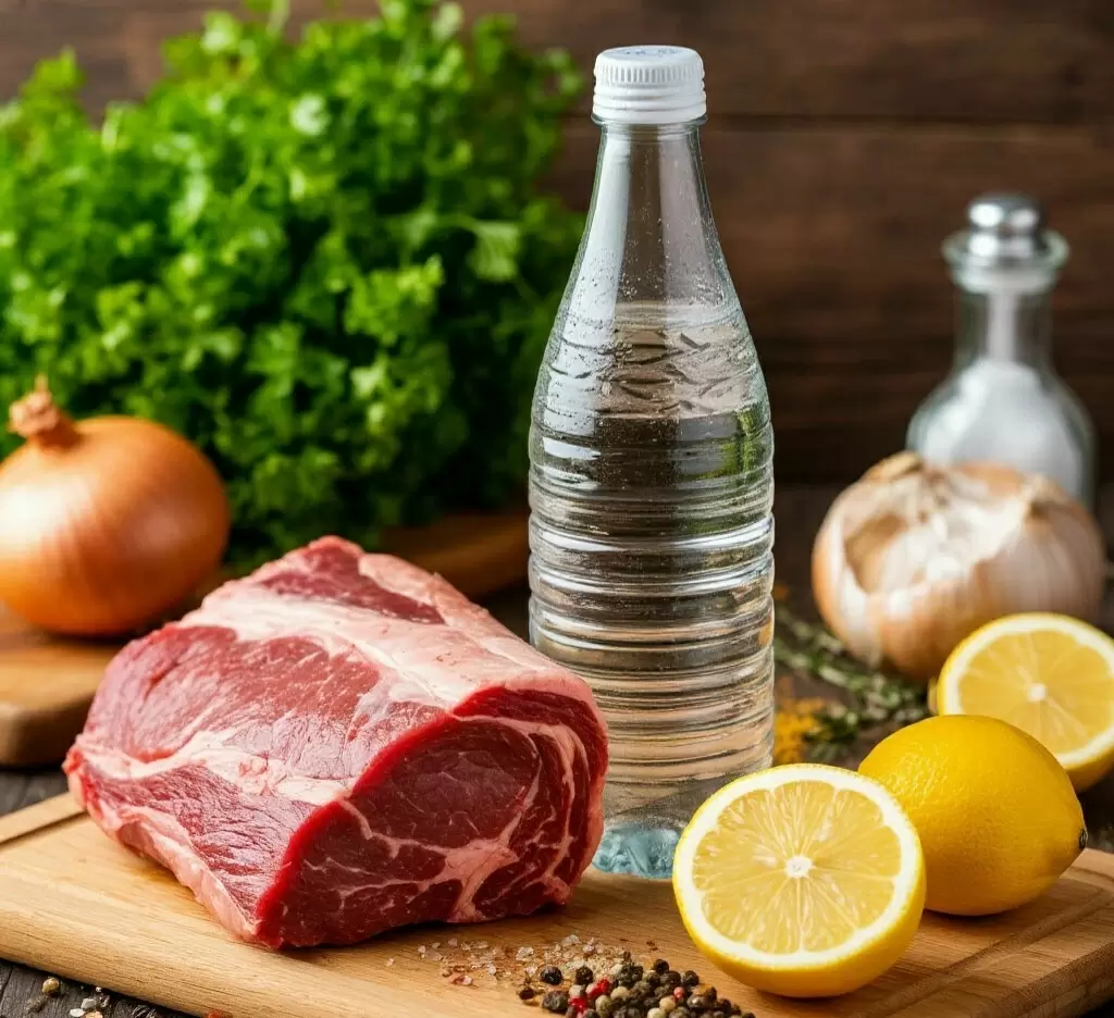 Идеальный шашлык с минеральной водой