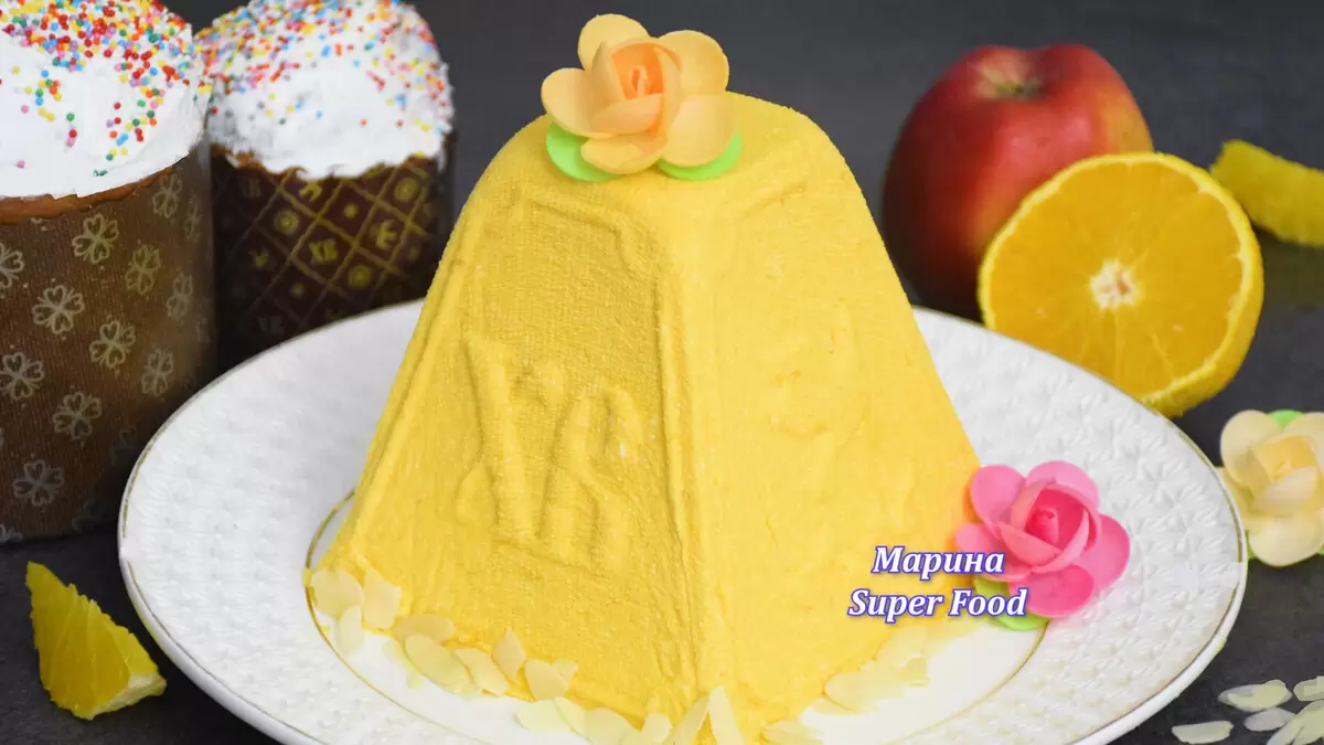 Солнце на столе: удивительная творожная пасха с тыквой и апельсином