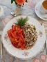 Рагу из фарша с запечённым перцем